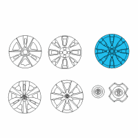 OEM 2009 Toyota Yaris Wheel Cover Diagram - 42602-52400