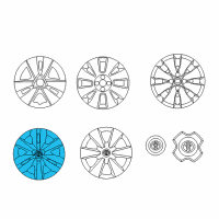 OEM 2012 Toyota Yaris Wheel Cover Diagram - 42602-52310