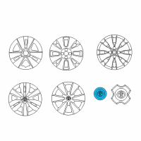 OEM Toyota Yaris Center Cap Diagram - 42638-52020