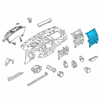 OEM Ford Ranger Dash Control Unit Diagram - KB3Z-18842-SB