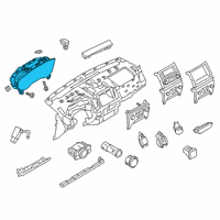 OEM 2019 Ford Ranger Cluster Assembly Diagram - KB3Z-10849-EC