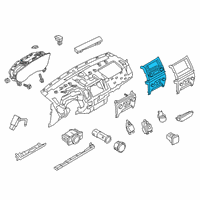 OEM Ford Ranger Heater Control Diagram - KB3Z-18842-JA