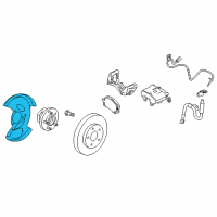 OEM 2015 GMC Terrain Splash Shield Diagram - 20945766