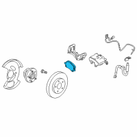 OEM 2014 Chevrolet Equinox Front Pads Diagram - 23214903