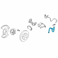 OEM 2012 Chevrolet Equinox Brake Hose Diagram - 84068671