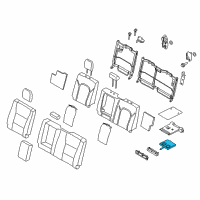 OEM 2019 Ford F-250 Super Duty Cup Holder Diagram - BL3Z-1613562-AG