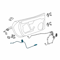 OEM 2015 Chevrolet Corvette Latch Diagram - 23422430