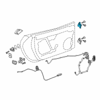 OEM 2015 Chevrolet Corvette Upper Hinge Diagram - 22762357