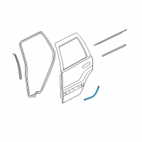 OEM 2007 Jeep Commander Seal-Rear Door Diagram - 55396713AD