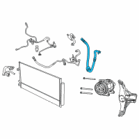 OEM Jeep Renegade Hose-A/C Compressor Diagram - 68417974AA