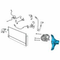 OEM 2016 Jeep Renegade Bracket-ALTERNATOR And Compressor Diagram - 68254565AA