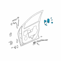 OEM Buick Rendezvous Lock Assembly Diagram - 15235181