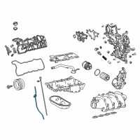 OEM 2018 Lexus LC500 Guide, Oil Level Gage Diagram - 11452-38130