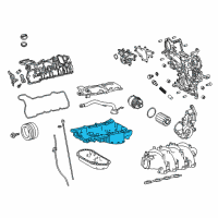 OEM 2017 Lexus RC F Pan, Oil, NO.1 Diagram - 12111-38160