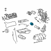 OEM 2010 Lexus IS F Cap Assy, Oil Filter Diagram - 15620-38030