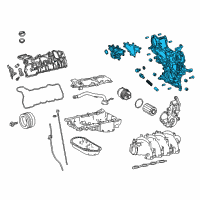 OEM 2022 Lexus LC500 Cover Sub-Assy, Timing Chain Or Belt Diagram - 11310-38100