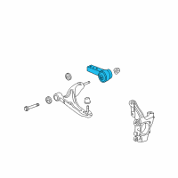 OEM 2007 Acura MDX Bracket, Left Front Compliance Diagram - 51395-STX-A00