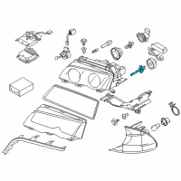 OEM 2004 BMW M3 Headlight Bulb Diagram - 07-11-9-904-790