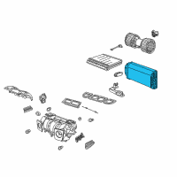 OEM 2004 BMW X5 Automatic Air Conditioning Evaporator Diagram - 64-11-8-385-560