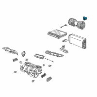 OEM 2000 BMW X5 Blower High Setting Diagram - 64-11-6-923-204