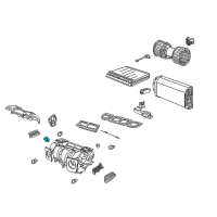 OEM BMW 528i Actuator Foot Room Flaps Diagram - 64-11-6-935-440