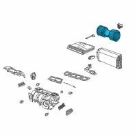 OEM 2004 BMW X5 Blower Unit Diagram - 64-11-8-382-305