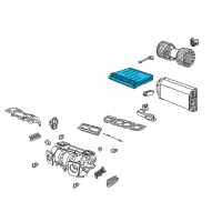 OEM 2004 BMW X5 Heater Radiator Automatic Air Condition Diagram - 64-11-8-385-562