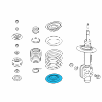 OEM 2017 Chevrolet Caprice Insulator-Front Coil Spring Lower Diagram - 92295781