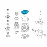 OEM 2017 Chevrolet Caprice Seat, Front Spring Upper Diagram - 92257840