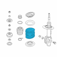 OEM 2017 Chevrolet SS Front Coil Spring Diagram - 92289853