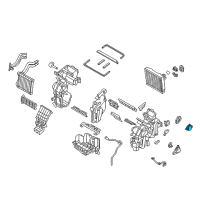 OEM 2021 Hyundai Ioniq Mode Actuator, Right Diagram - 97154-G2010