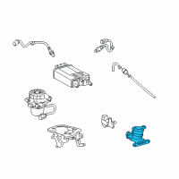 OEM 2009 Toyota Tacoma Air Switch Valve Diagram - 25710-75015