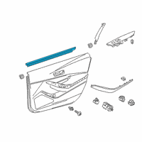 OEM 2022 Toyota Corolla Belt Weatherstrip Diagram - 68171-02340