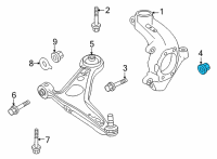 OEM Nissan Rogue Nut Diagram - 01223-A2031