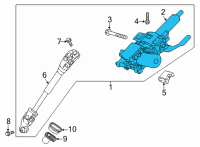 OEM Nissan Kicks Control Unit Assy-Eps W/Motor Diagram - 48811-5EE0A