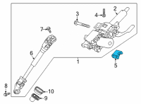 OEM 2021 Nissan Kicks Power Steering Control Module Diagram - 285045RW1A
