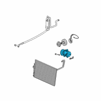 OEM 2004 Jeep Grand Cherokee COMPRES0R-Air Conditioning Diagram - 55116807AD