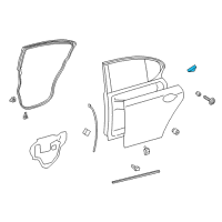 OEM Lexus GS F Seal, Rear Door Vent Diagram - 67847-30020
