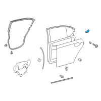 OEM 2016 Lexus GS350 Seal, Rear Door Vent Diagram - 67847-30020