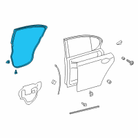 OEM 2019 Lexus GS350 WEATHERSTRIP, Rear Door Diagram - 67871-30310