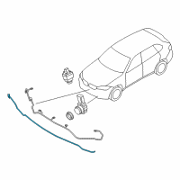 OEM 2015 BMW X5 Sensor, Pedestrian Protection Pts Diagram - 65-76-9-297-829