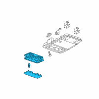 OEM Chevrolet Cruze Limited Reading Lamp Assembly Diagram - 95939839