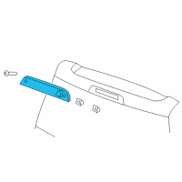 OEM 2007 Jeep Patriot Lamp-LIFTGATE CHMSL Diagram - 5116236AG