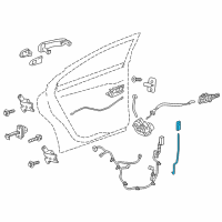 OEM 2016 Chevrolet Sonic Lock Rod Diagram - 95996015