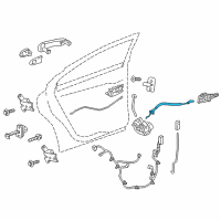 OEM 2015 Chevrolet Sonic Lock Cable Diagram - 95916519