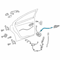 OEM 2017 Chevrolet Sonic Lock Cable Diagram - 95916519