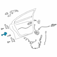 OEM 2012 Chevrolet Sonic Door Check Diagram - 95989762