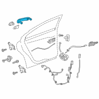 OEM 2020 Chevrolet Sonic Handle, Outside Diagram - 13577719