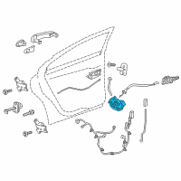 OEM 2017 Chevrolet Sonic Latch Diagram - 13579545