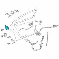 OEM 2018 Chevrolet Sonic Upper Hinge Diagram - 95493873